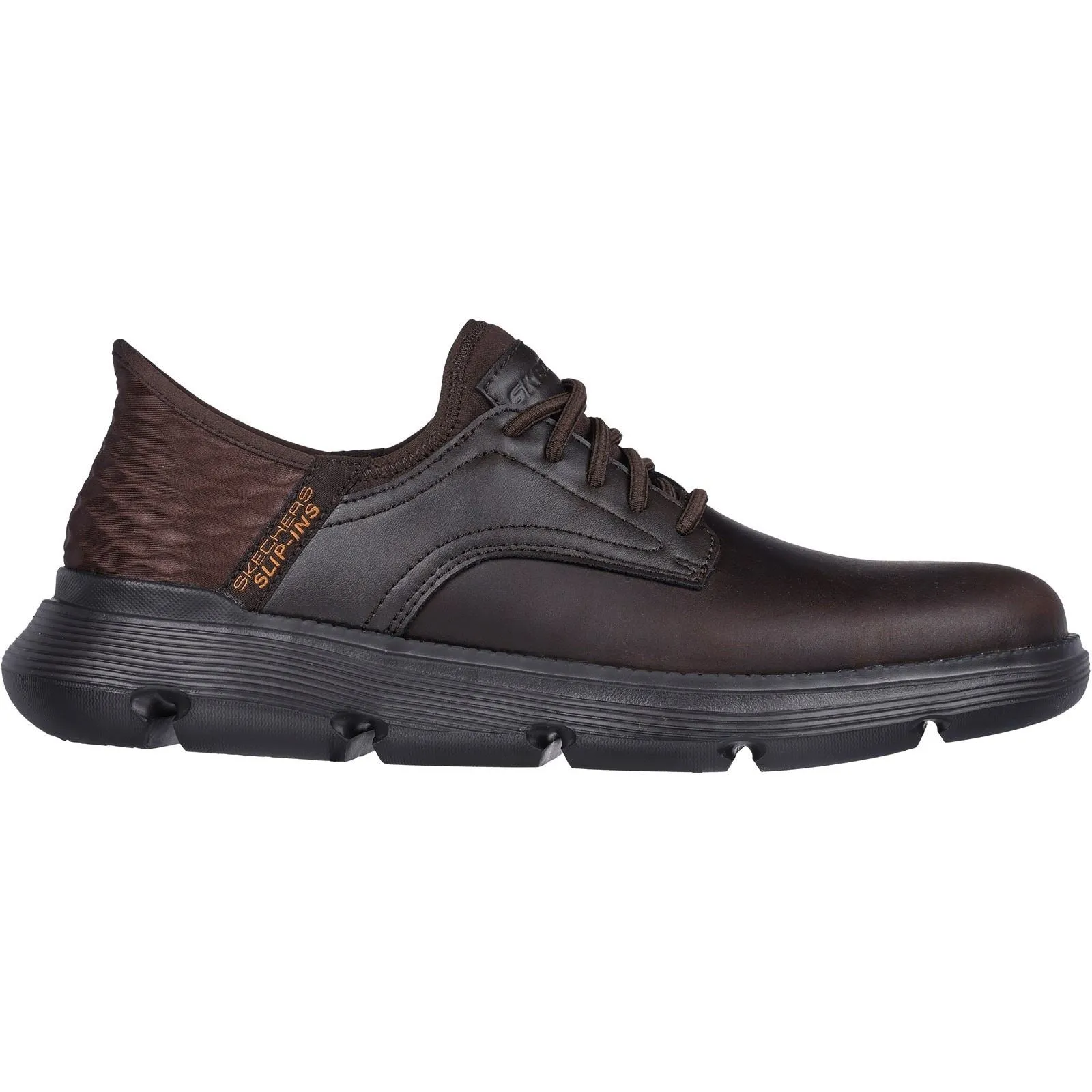 Skechers Men's Garza - Gervin Oxford Shoe in Chocolate