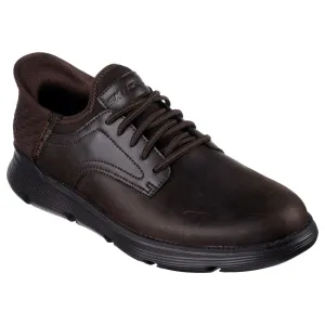 Skechers Men's Garza - Gervin Oxford Shoe in Chocolate