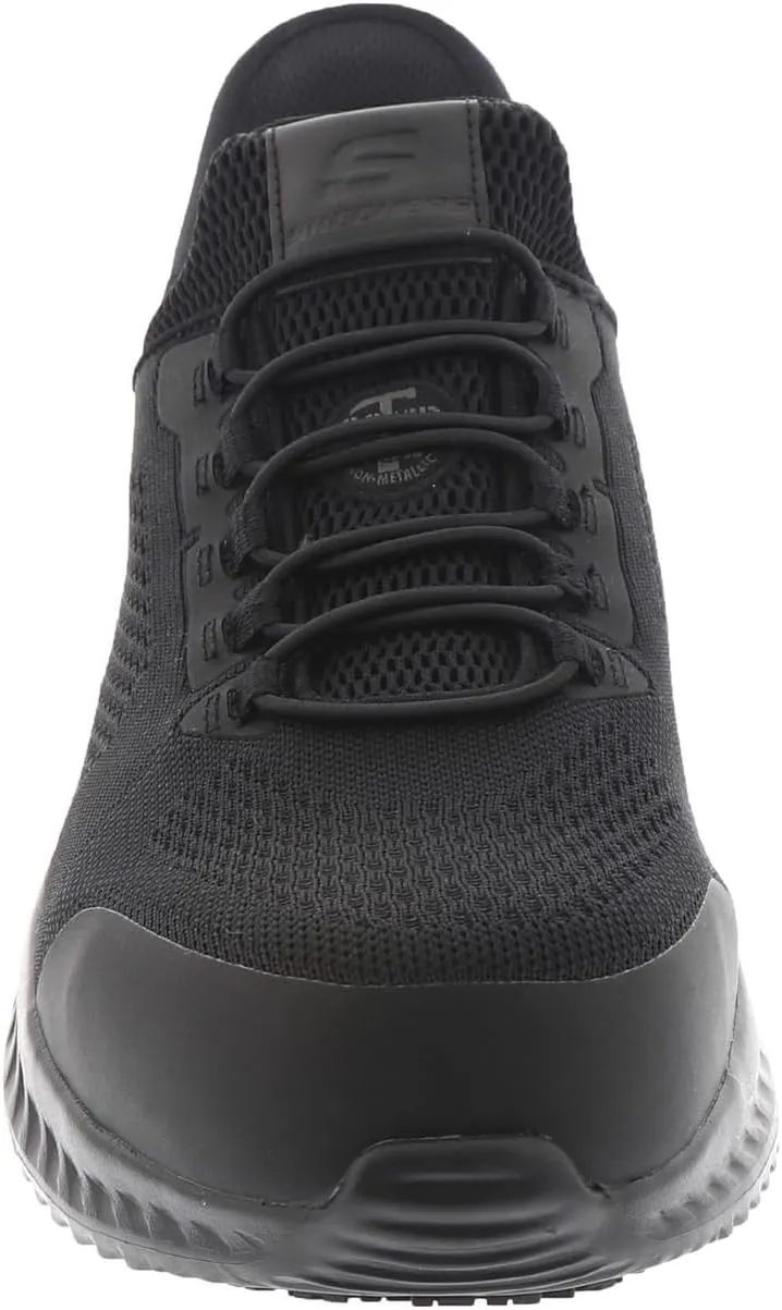 Skechers Men's Hands Free Slip-Ins Tilido Fletchit Comp Toe Construction Shoe, Black, 11