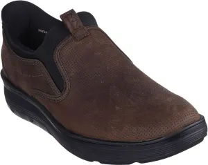 Skechers - Mens Mark Nason: Casual Glide Cell - Baxter Slip On Shoes, Color Red/Brown, Size: 10.5 M US