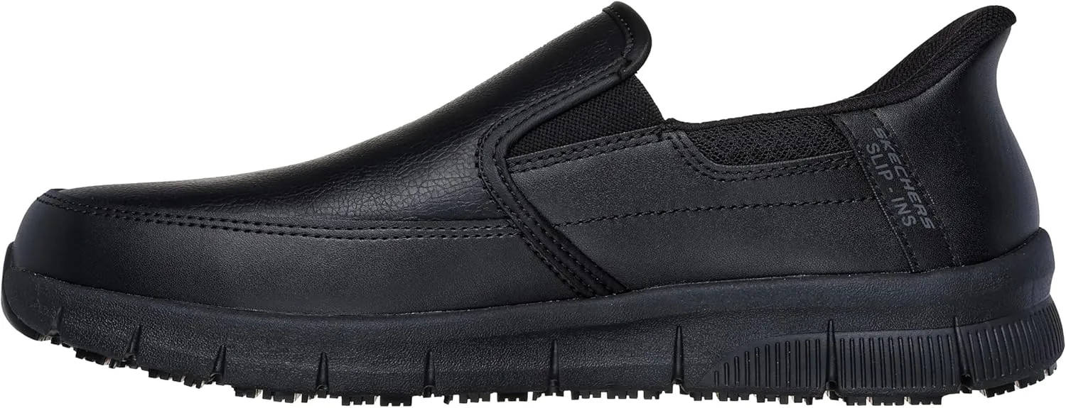 Skechers Men's Nampa Broxtin Hands Free Slip-ins Sr Food Service Shoe