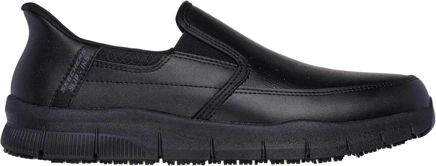 Skechers Men's Nampa Broxtin Hands Free Slip-ins Sr Food Service Shoe