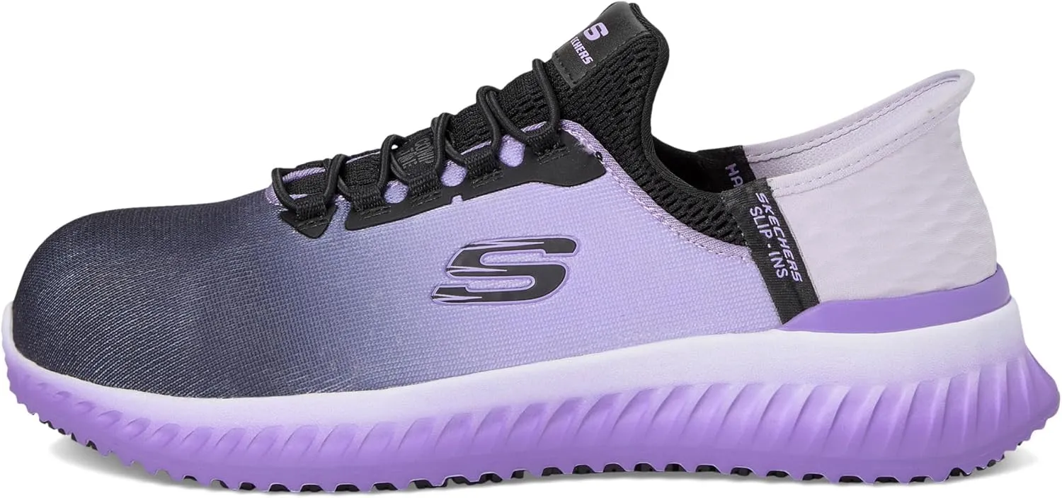 Skechers Women's Hands Free ins Work Tilido Ombray, Slip Resistant Comp Toe Industrial Shoe