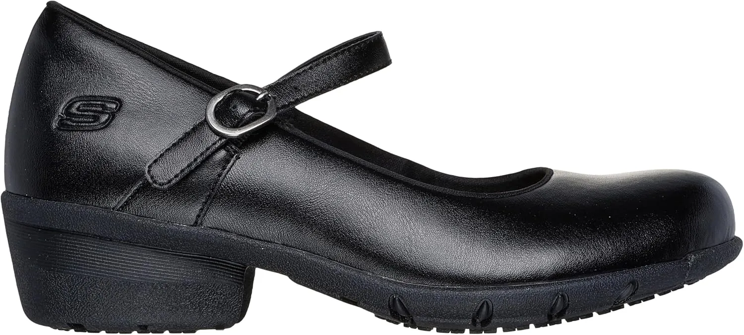 Skechers Women's Mary Jane Elsit Slip Resistant Health Care Professional Shoe
