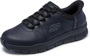 Skechers Women's Work Hands Free Slip Ins Nampa-Cottonbud Bungee Athletic Sr Food Service Shoe