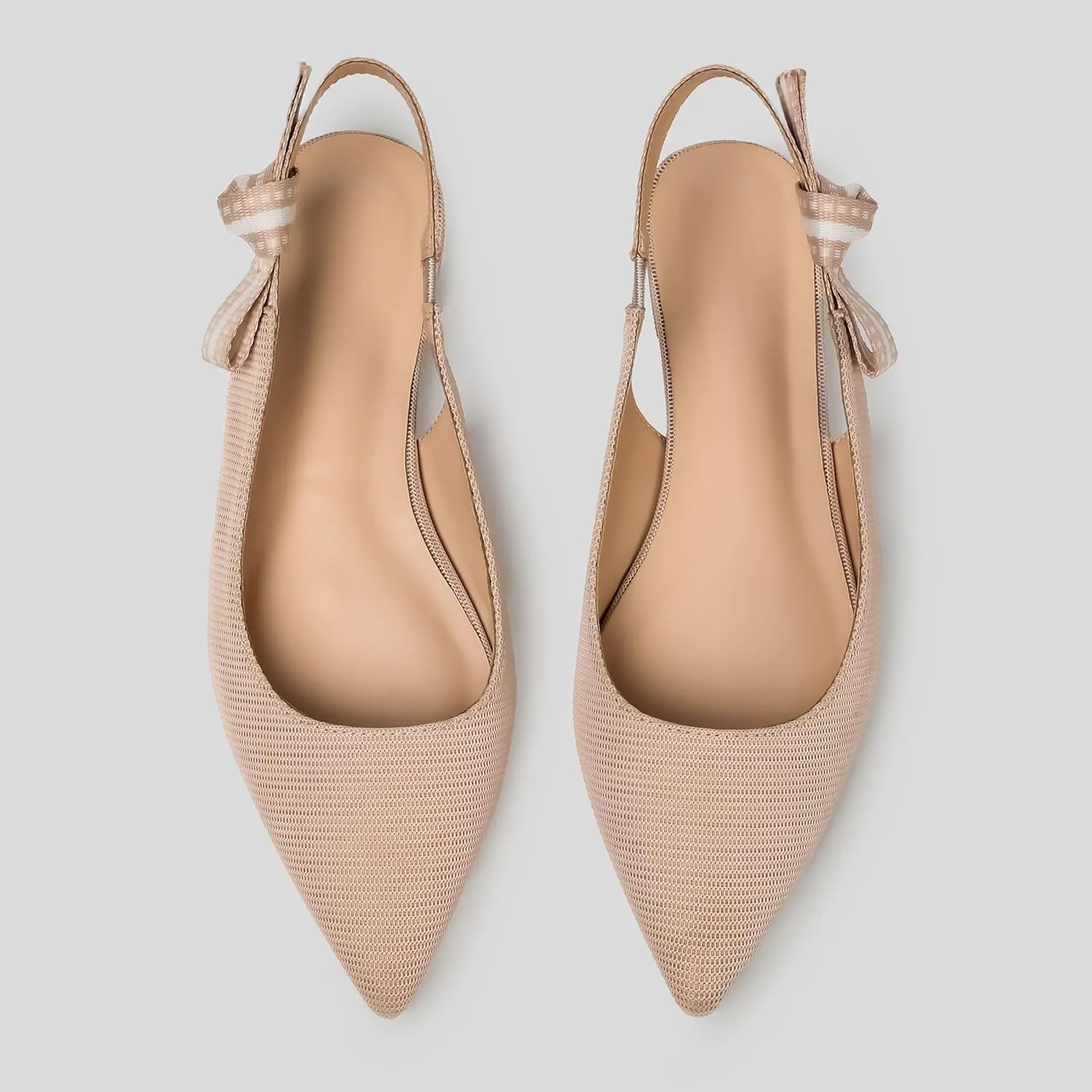 Slingback Flats for Women Pointed Toe Ballet Flats Casual Fashion Ballerina Flats Slip On Comfortable Dress Mary Jane Shoes