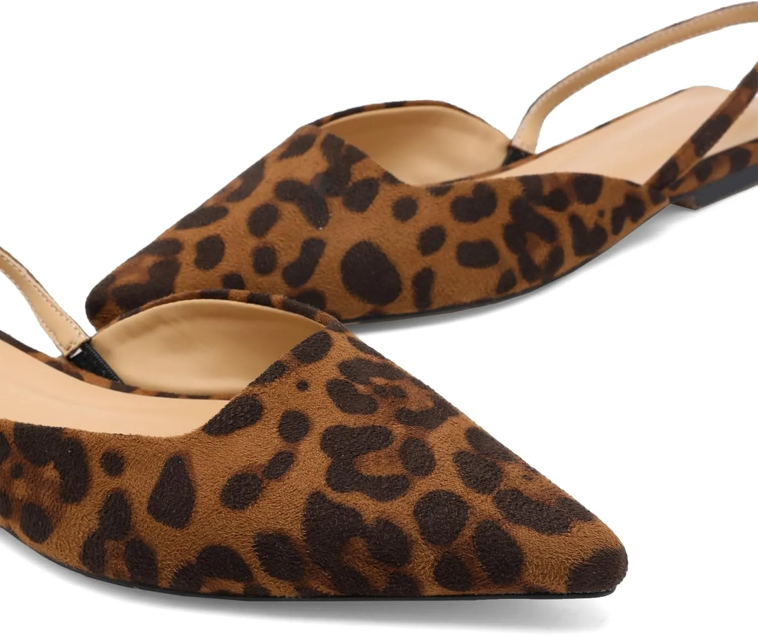 Slingback Flats for Women Slip On Pointed Toe Casual Mule Shoes
