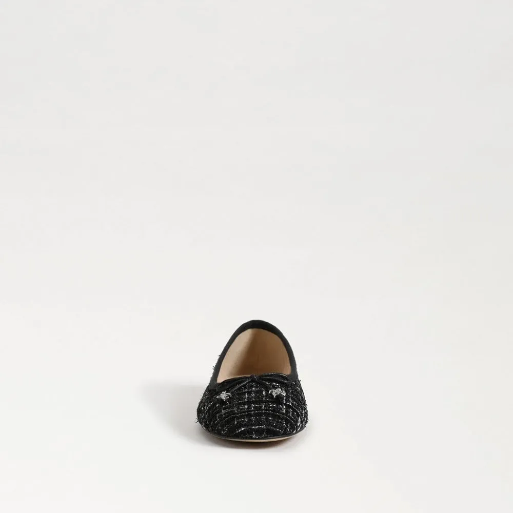 Slip Flexible Luxe Varied selection Felicia On Ballet Flats Sam Toe Rounded Multi Enormous discount Black Edelman