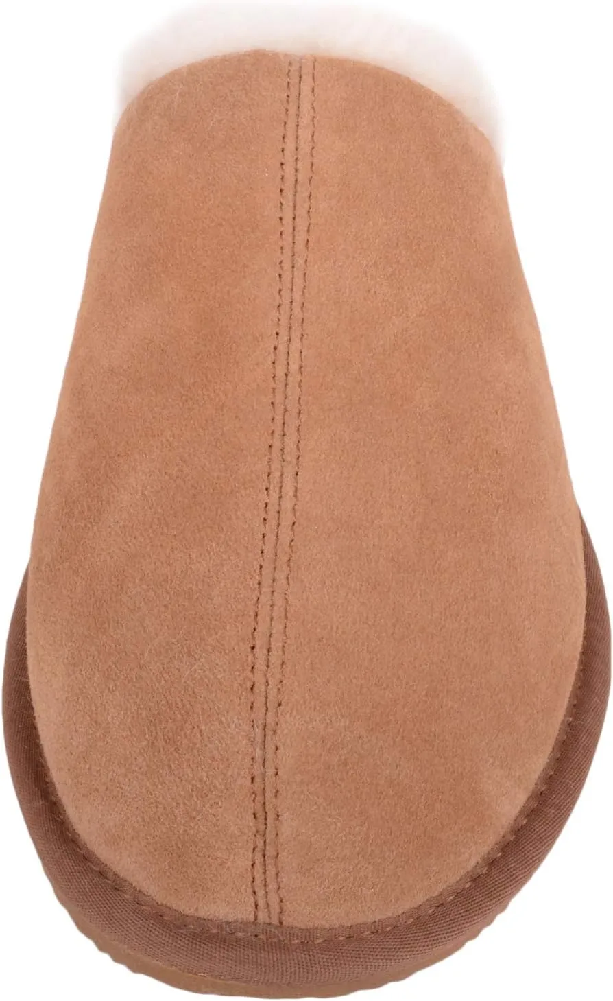 SNUGRUGS Men’s Newbury, Sheepskin Mule Rubber Sole Open Back Slippers