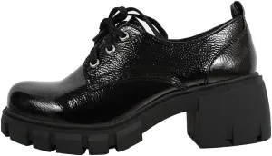 Soda Women's JoJo Lace Up Oxford Lug Platform Block Heel Shoes