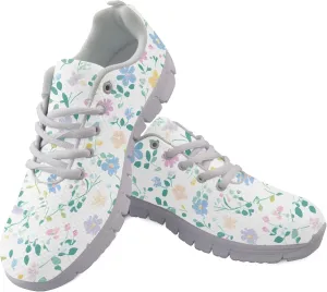 Sports Shoes for Women Trainer Running Travel Sneaker Causal Walking Low Heel Lace Up Teens Adults Sneakers Breathable