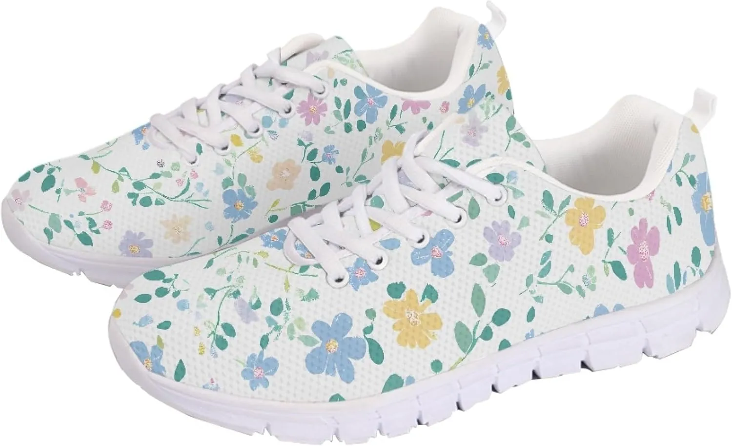 Sports Shoes for Women Trainer Running Travel Sneaker Causal Walking Low Heel Lace Up Teens Adults Sneakers Breathable