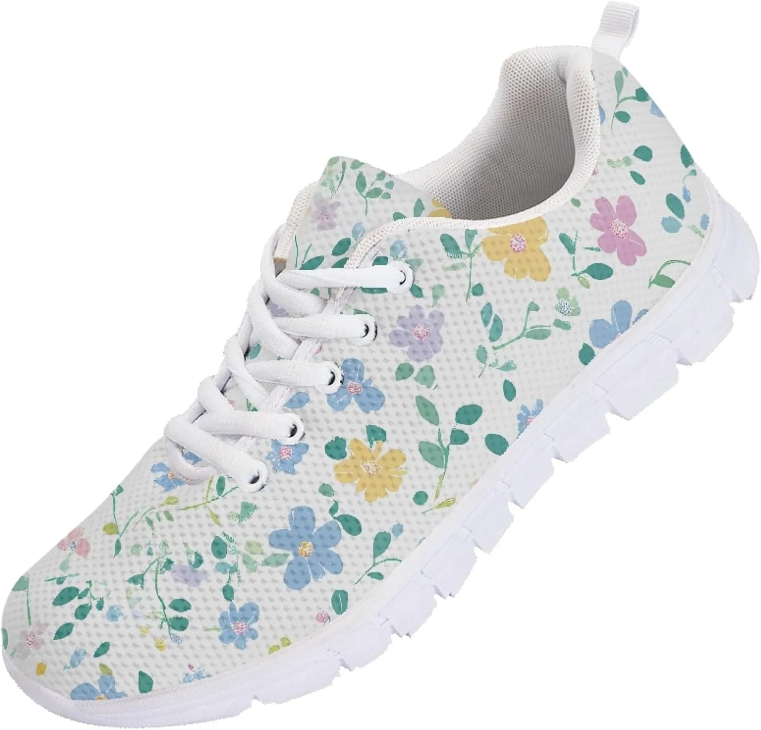Sports Shoes for Women Trainer Running Travel Sneaker Causal Walking Low Heel Lace Up Teens Adults Sneakers Breathable