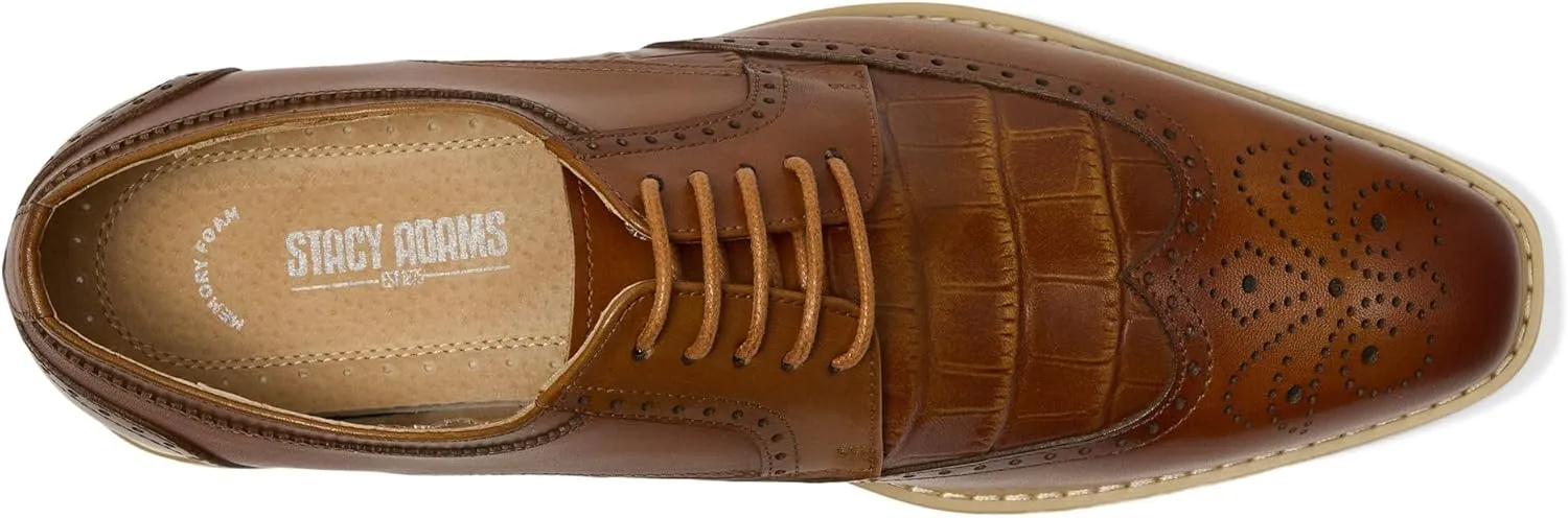 STACY ADAMS Men's Beaumont Wing Tip Lace-up Oxford