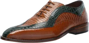 Stacy Adams Men's Tallero Lace Up Oxford, TAN Multi, 12 Wide