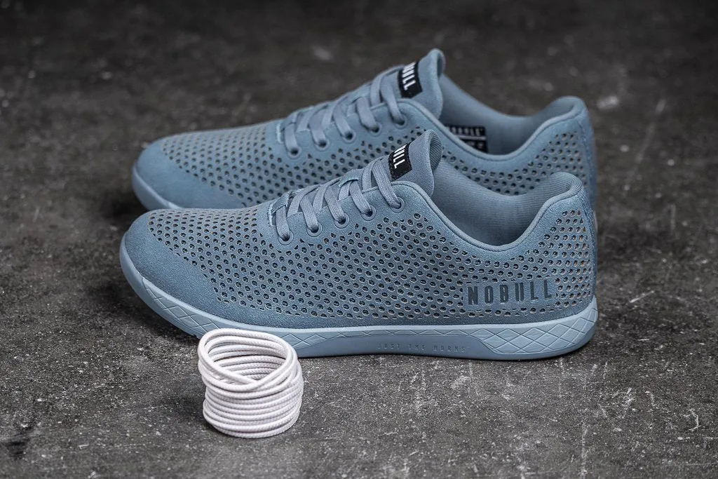 STEEL BLUE SUEDE TRAINER (WOMEN'S)