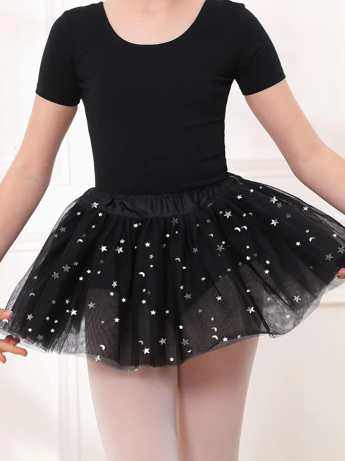 Stelle Girls Ballet Leotards Toddler Dance Outfit Combo with Pull on Skirt and Tights (Toddler/Little Kid/Big Kid)