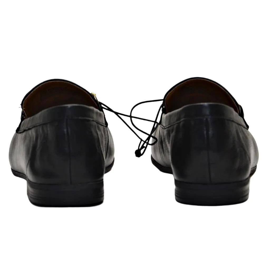 Steve Madden Ladies Leather Mule Slip On Shoe Black 10M