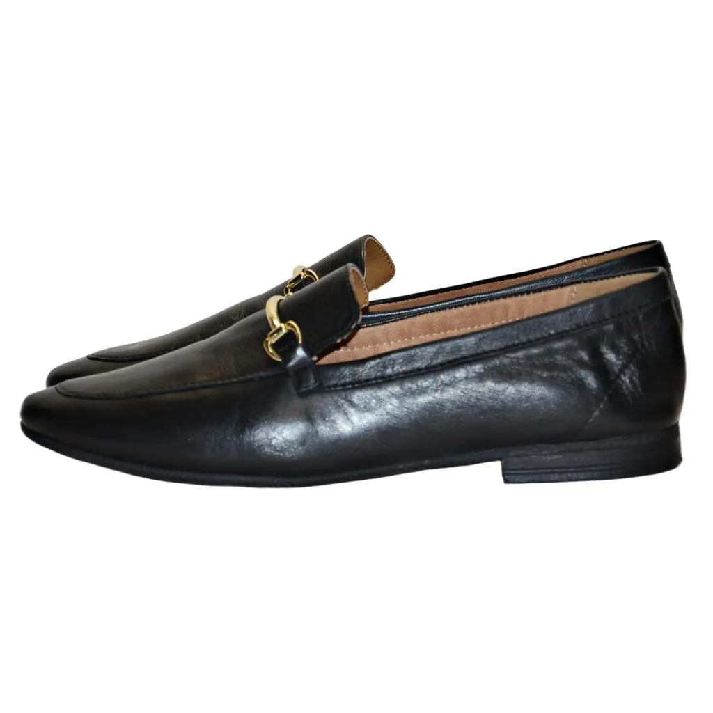 Steve Madden Ladies Leather Mule Slip On Shoe Black 10M