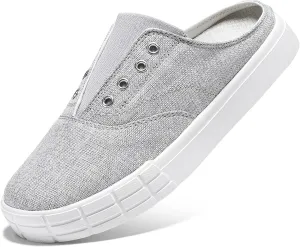 STQ Slip On Orthopedic Wide Shoes丨Lightweight Women Backless Casual Plantar Fasciitis Relief Mule Sneakers