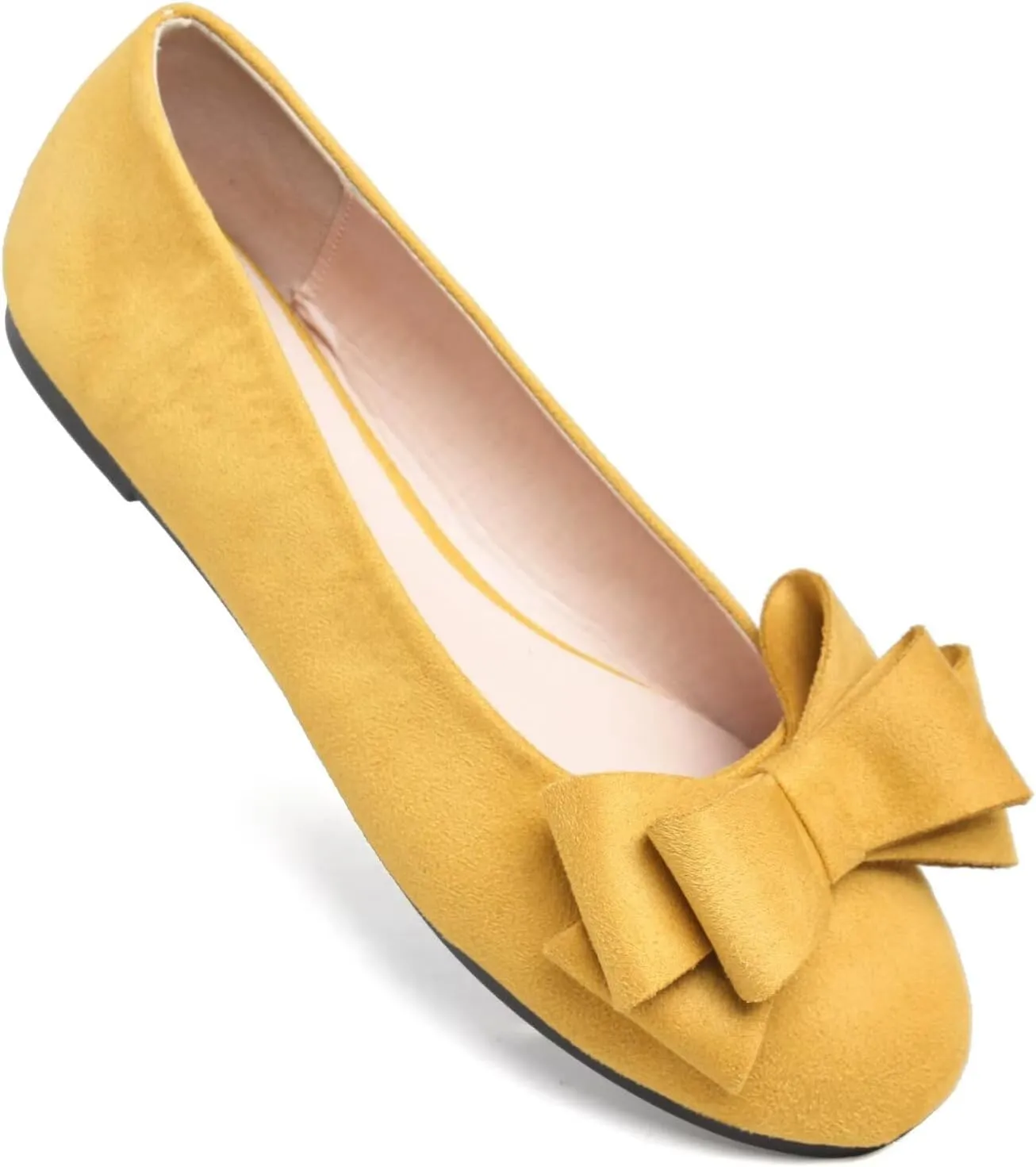 Stunner Women's Dress Flats Cute Round Toe Bowknot Flats Comfortable Ballet Flats Casual Slip On Flat Shoes