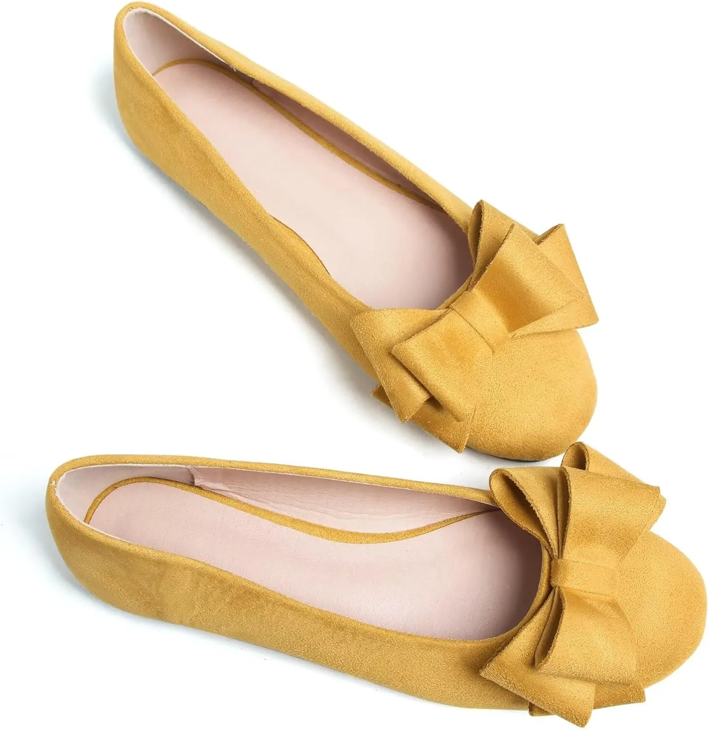 Stunner Women's Dress Flats Cute Round Toe Bowknot Flats Comfortable Ballet Flats Casual Slip On Flat Shoes
