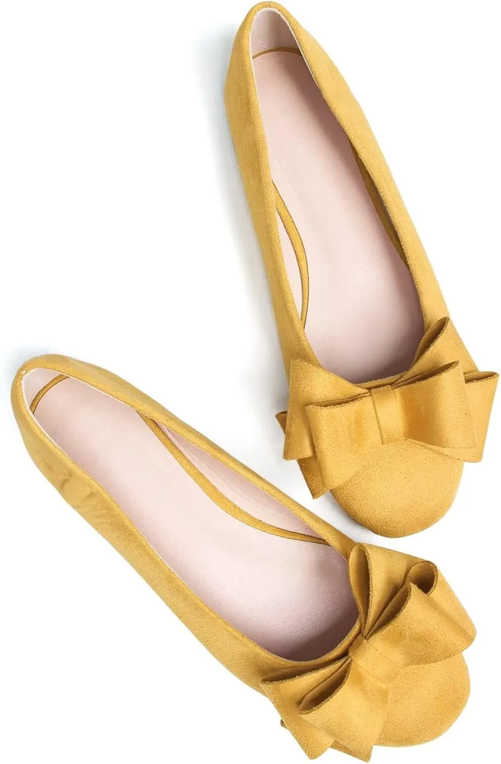 Stunner Women's Dress Flats Cute Round Toe Bowknot Flats Comfortable Ballet Flats Casual Slip On Flat Shoes
