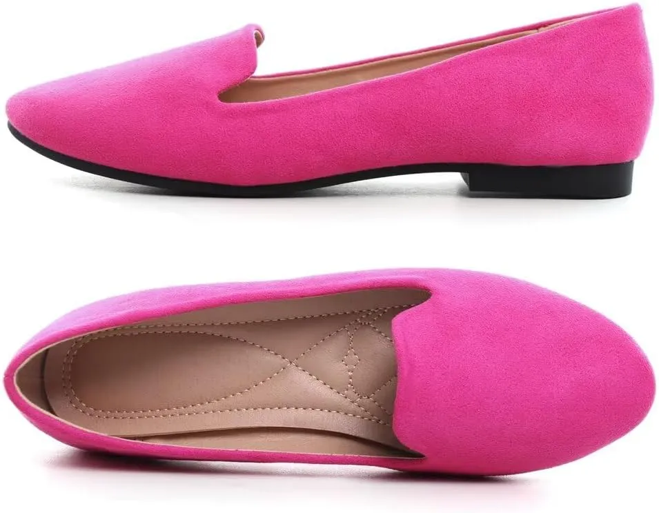 Stunner Women's Flats Classic Candy Colored Cute Slip On Ballet Shoes Soft Solid Dress Flat Shoes
