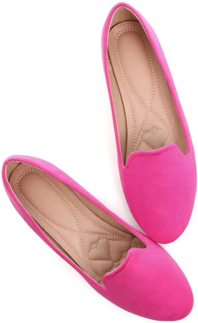 Stunner Women's Flats Classic Candy Colored Cute Slip On Ballet Shoes Soft Solid Dress Flat Shoes