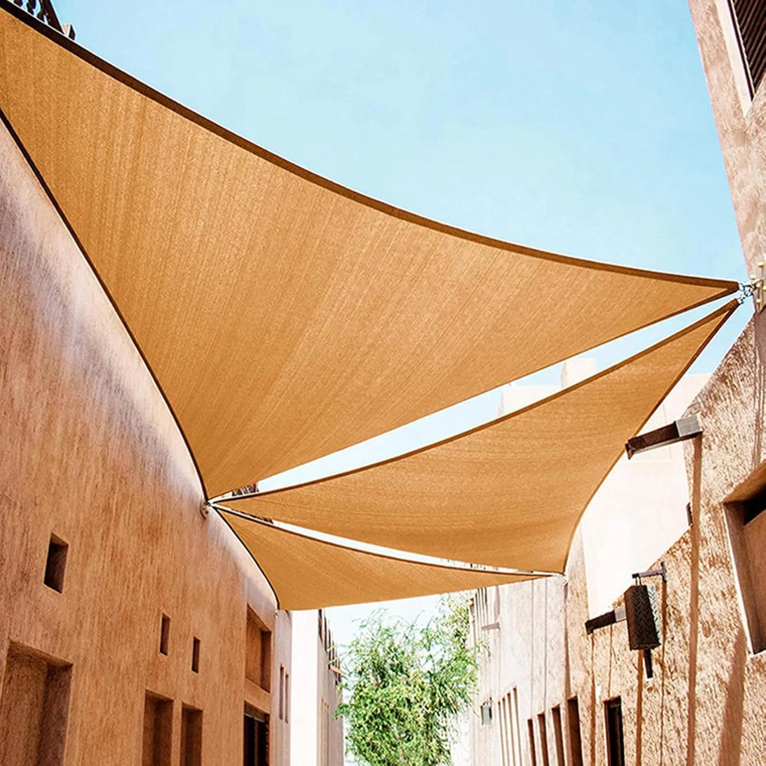 Sun Shades Outdoor Patio - Beach Tent Sun Shelter | Outdoor Canopy Tent Sun Shade | Large Rainproof Awning | 370g Sun Shade Sail | Portable Canopy Sunshade for Swimming Pool BBQ Camping