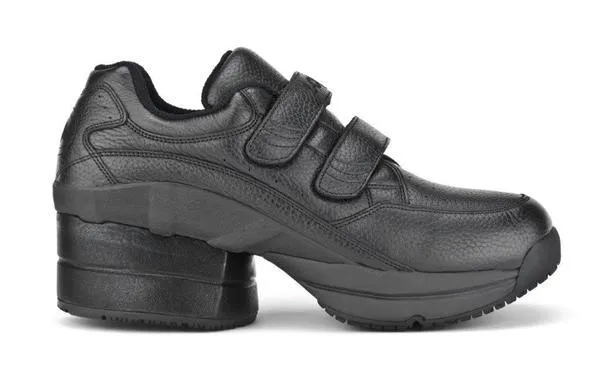 The Legend in Black with Velcro, Enclosed Heel and Slip Resistance