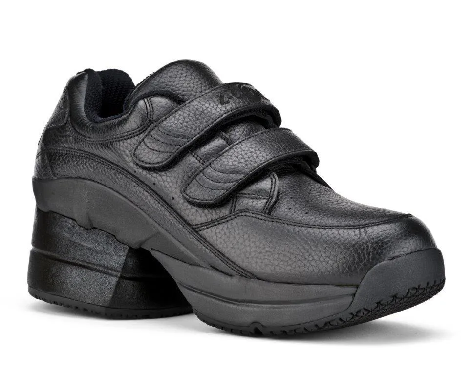 The Legend in Black with Velcro, Enclosed Heel and Slip Resistance