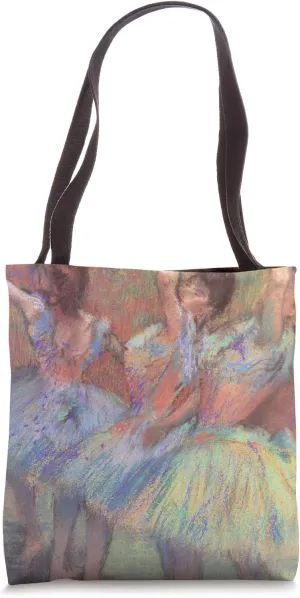 Three Dancers by Edgar Degas, Vintage Ballerinas Ballet Art Tote Bag