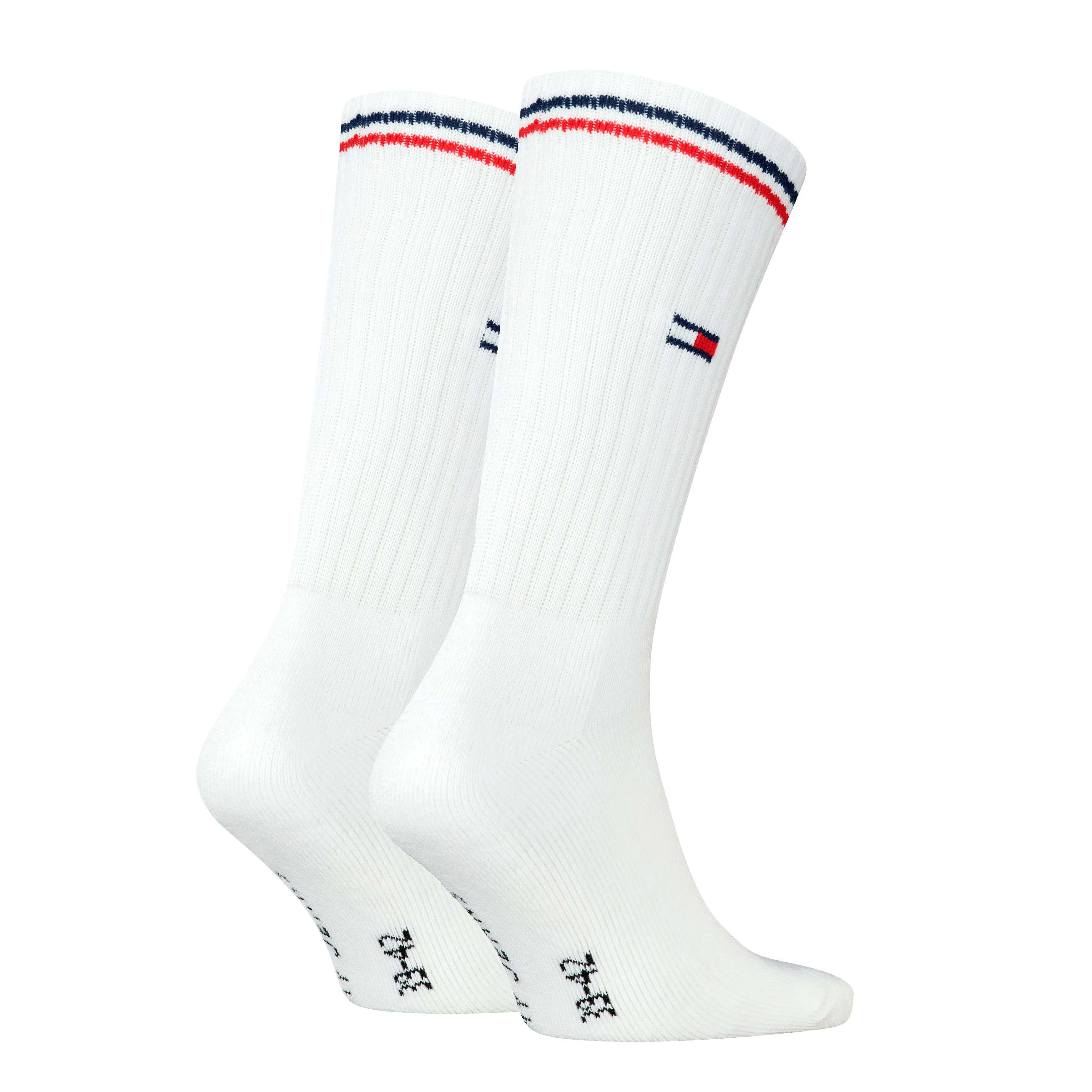 Tommy Hilfiger 2 Pack Trainer Mens Crew Socks White