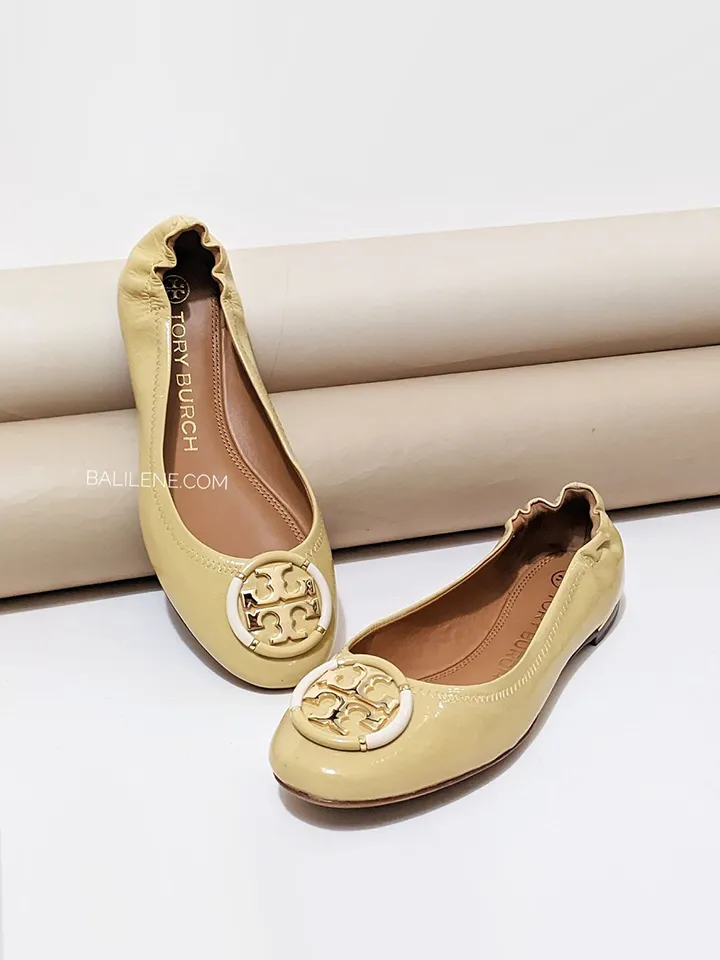 Tory Burch Multi-Logo Ballet Flat In Cornbread