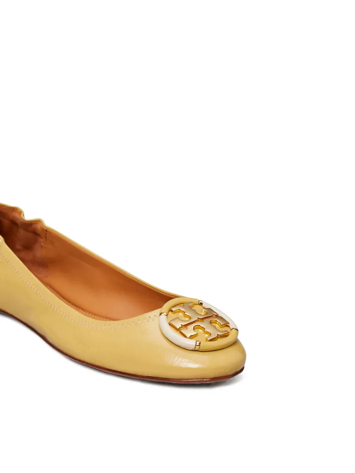 Tory Burch Multi-Logo Ballet Flat In Cornbread