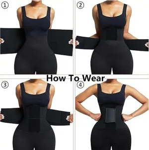 Transientm Belt Waist Cincher Ab Belt Tummy Control Body Shaper, Cinturilla Para Mujer, Waist Trainer with Triple Wrap Women