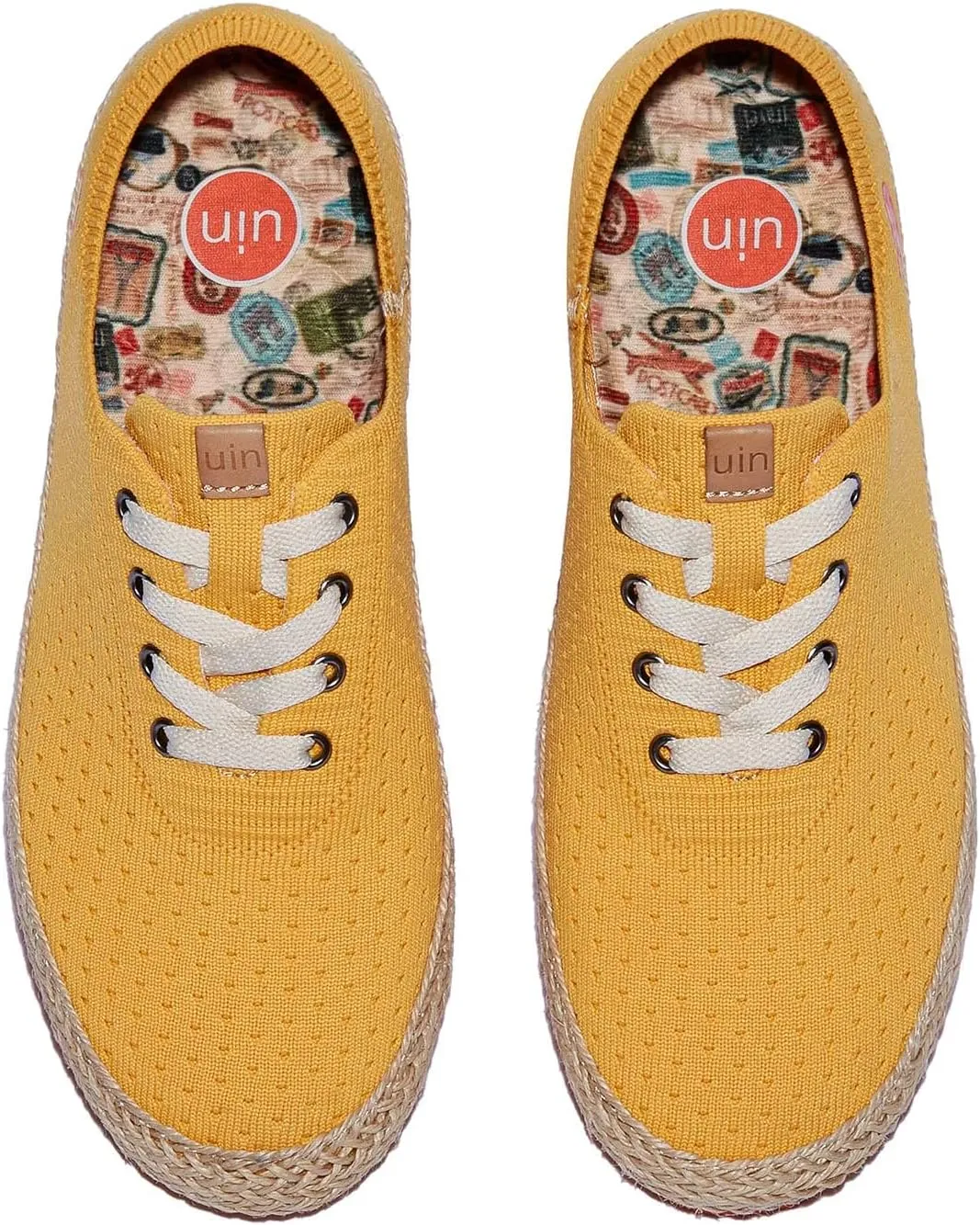 UIN Men's Art Painted Walking Casual Travel Shoes Lightweight Comfort Fashion Sneaker Formentera Series