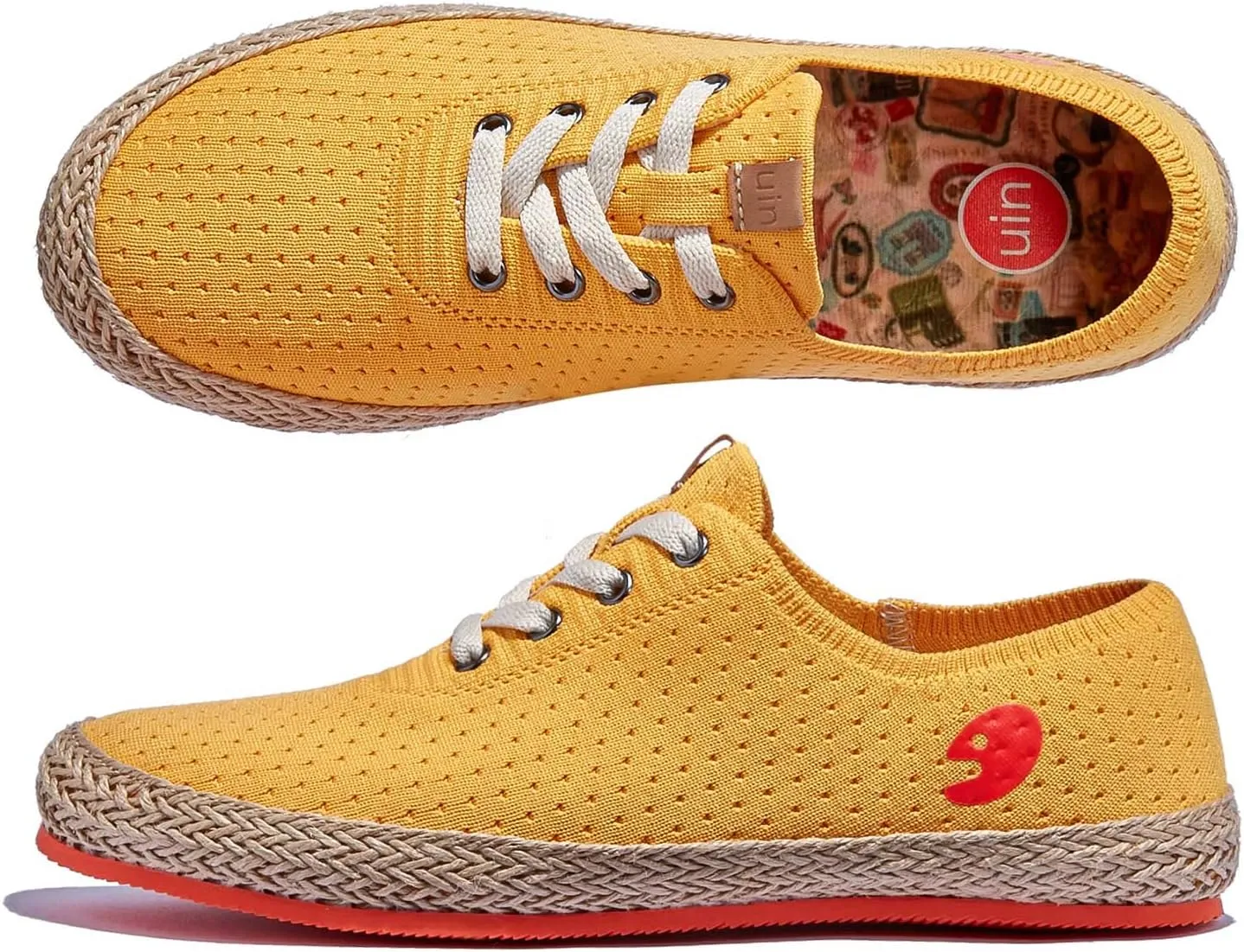 UIN Men's Art Painted Walking Casual Travel Shoes Lightweight Comfort Fashion Sneaker Formentera Series