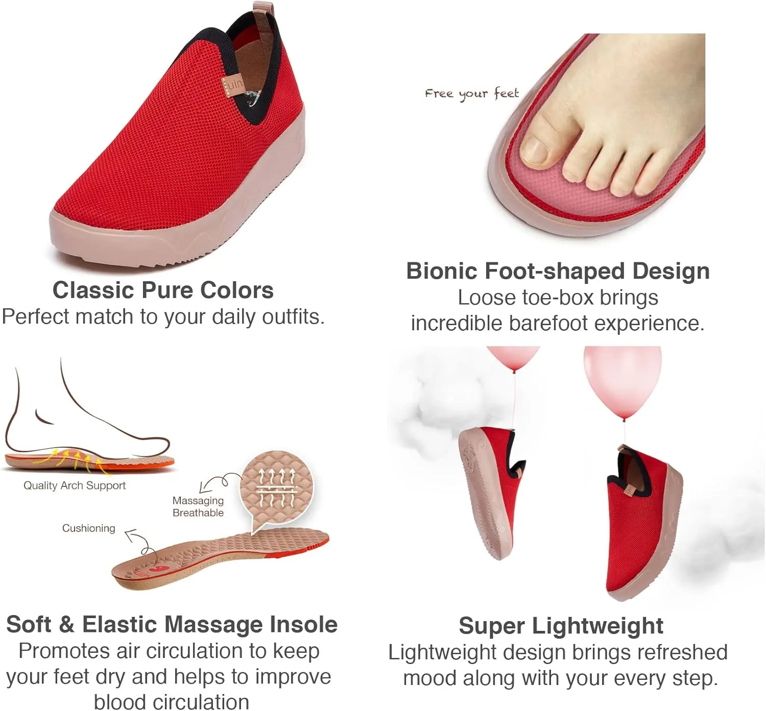 UIN Women's Art Painted Travel Shoes Slip On Casual Loafers Lightweight Comfort Fashion Sneaker Fuerteventura