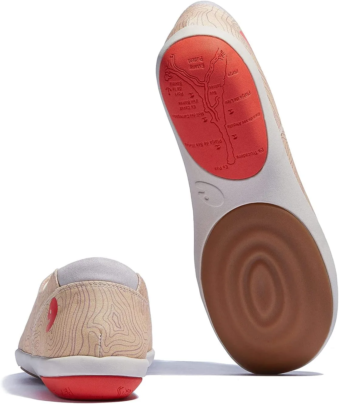 UIN Women's Ballet Flats Slip On Round Toe Casual Lightweight Comfortable Travel Shoes Illites Ⅱ