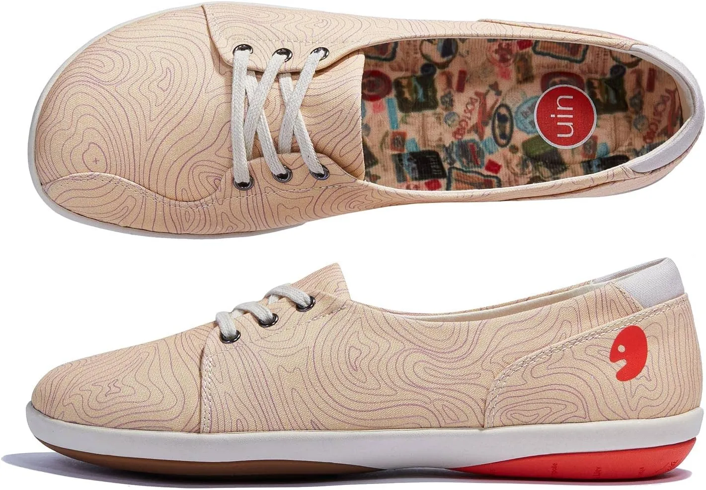 UIN Women's Ballet Flats Slip On Round Toe Casual Lightweight Comfortable Travel Shoes Illites Ⅱ