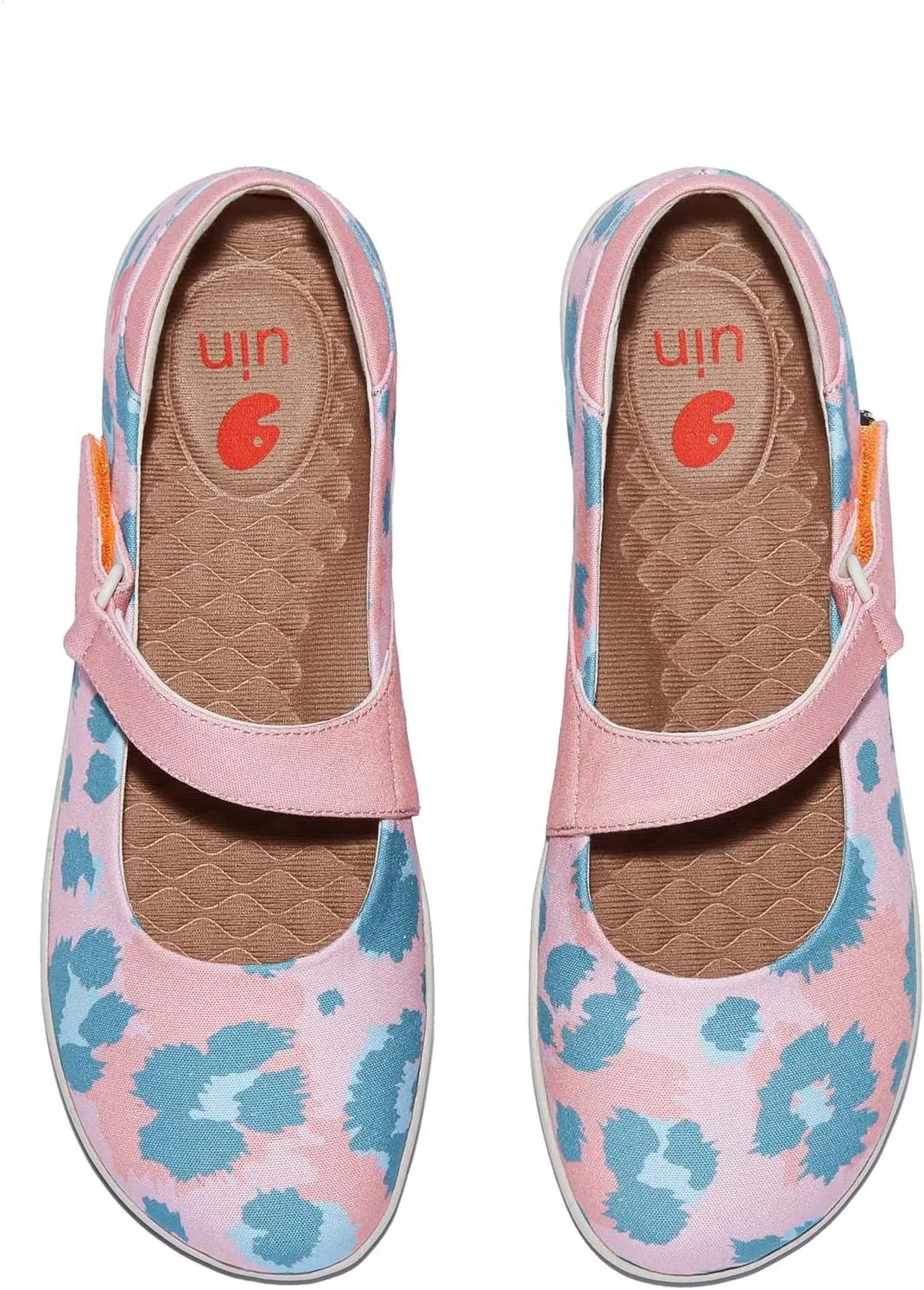 UIN Women's Mary Jane Flats Slip On Round Toe Casual Lightweight Comfortable Art Painted Travel Shoes Illites Ⅲ
