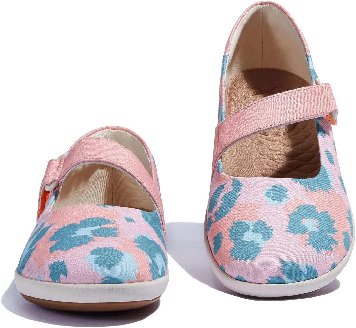 UIN Women's Mary Jane Flats Slip On Round Toe Casual Lightweight Comfortable Art Painted Travel Shoes Illites Ⅲ