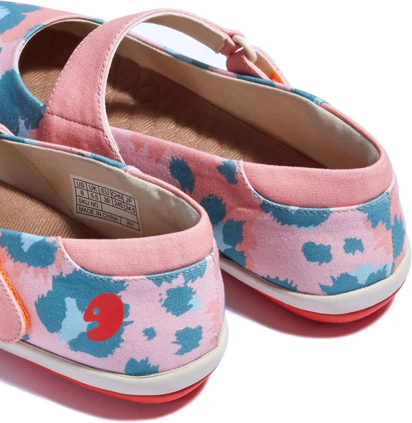 UIN Women's Mary Jane Flats Slip On Round Toe Casual Lightweight Comfortable Art Painted Travel Shoes Illites Ⅲ