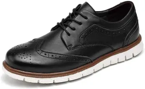 UPIShi Men's Hybrid Brogue Oxford Leather Lace-up Wingtip Dress Shoes