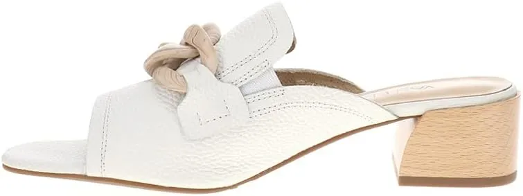 VANELi Womens Cannia Slide Block Casual Sandals Casual Low Heel 1-2" - White