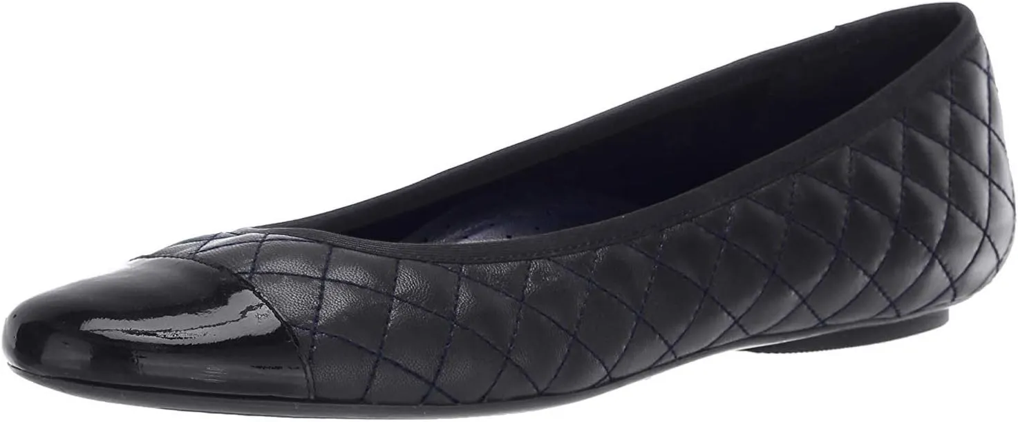VANELi Womens Serene Quilted Slip On Ballet Flats Casual - Blue - Size 8 N