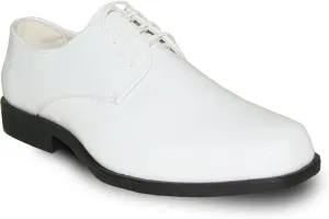 VANGELO Men's Tuxedo Shoes TUX-1 Wrinkle Free Dress Shoes Formal Oxford White Patent