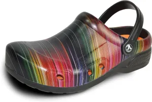VANGELO Professional Slip Resistant Clog Waterproof Men Work Nurse Shoe Chef Shoe Ritz Black Lime White Multicolor